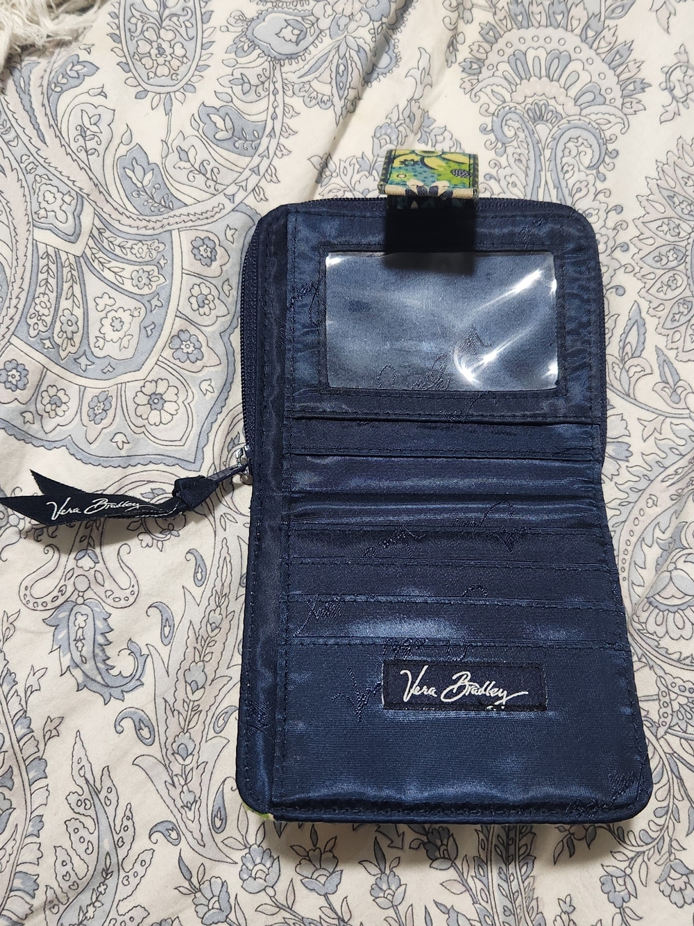 Vera Bradley Blue & Green Floral Quilted Wallet - Picture 3 of 5